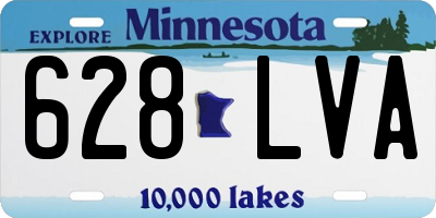 MN license plate 628LVA