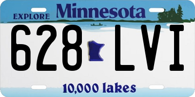 MN license plate 628LVI