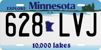 MN license plate 628LVJ