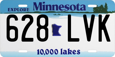 MN license plate 628LVK