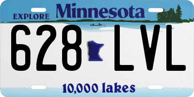 MN license plate 628LVL