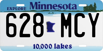 MN license plate 628MCY