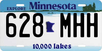 MN license plate 628MHH