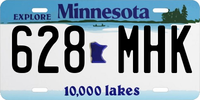 MN license plate 628MHK