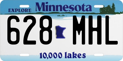 MN license plate 628MHL