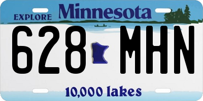 MN license plate 628MHN