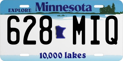 MN license plate 628MIQ