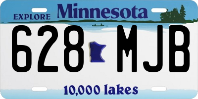 MN license plate 628MJB