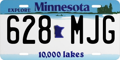 MN license plate 628MJG
