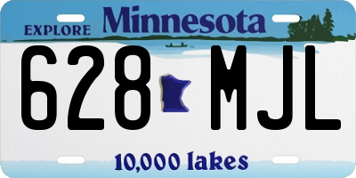 MN license plate 628MJL