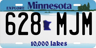 MN license plate 628MJM