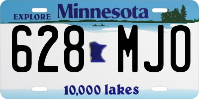 MN license plate 628MJO