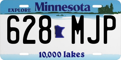 MN license plate 628MJP