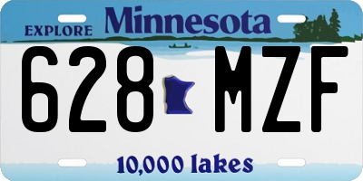 MN license plate 628MZF