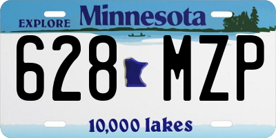 MN license plate 628MZP