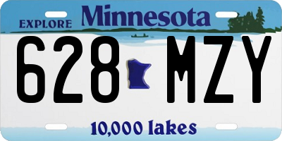 MN license plate 628MZY