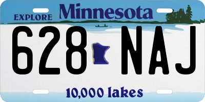 MN license plate 628NAJ