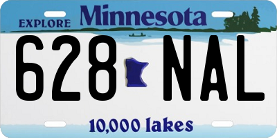 MN license plate 628NAL