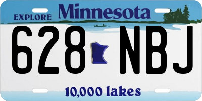 MN license plate 628NBJ