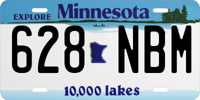 MN license plate 628NBM