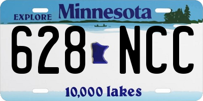 MN license plate 628NCC