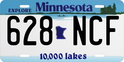 MN license plate 628NCF