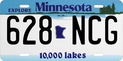 MN license plate 628NCG
