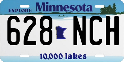 MN license plate 628NCH