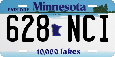 MN license plate 628NCI
