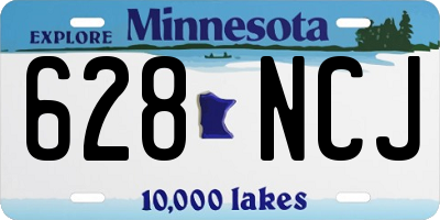 MN license plate 628NCJ