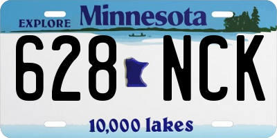 MN license plate 628NCK