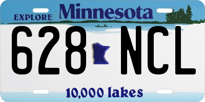 MN license plate 628NCL