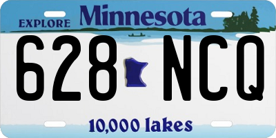 MN license plate 628NCQ