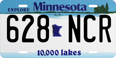 MN license plate 628NCR