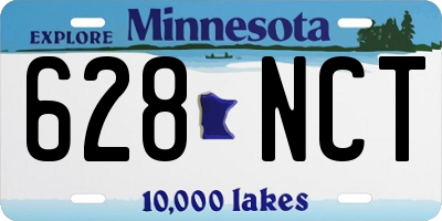 MN license plate 628NCT