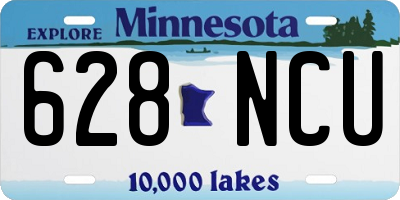 MN license plate 628NCU