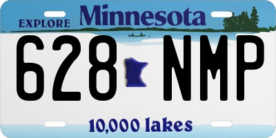 MN license plate 628NMP