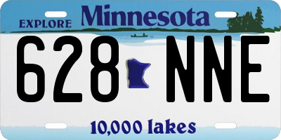 MN license plate 628NNE