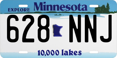 MN license plate 628NNJ