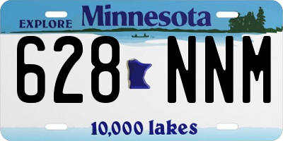 MN license plate 628NNM