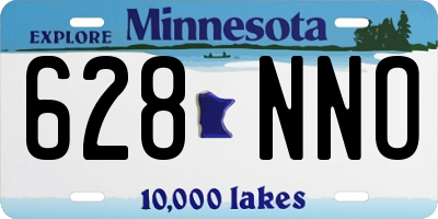 MN license plate 628NNO