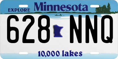 MN license plate 628NNQ