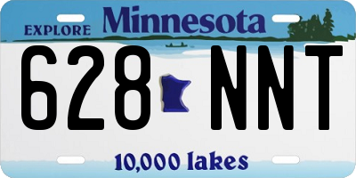 MN license plate 628NNT