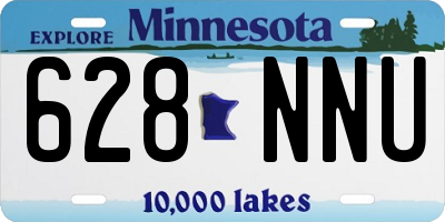 MN license plate 628NNU
