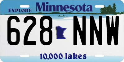 MN license plate 628NNW