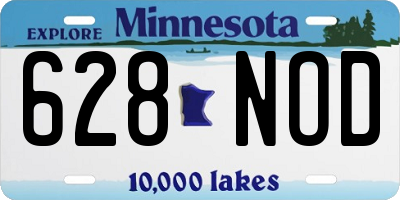 MN license plate 628NOD
