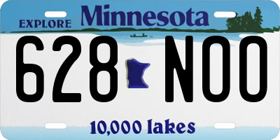 MN license plate 628NOO
