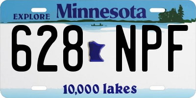 MN license plate 628NPF