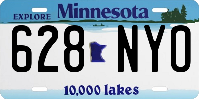 MN license plate 628NYO