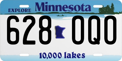 MN license plate 628OQO